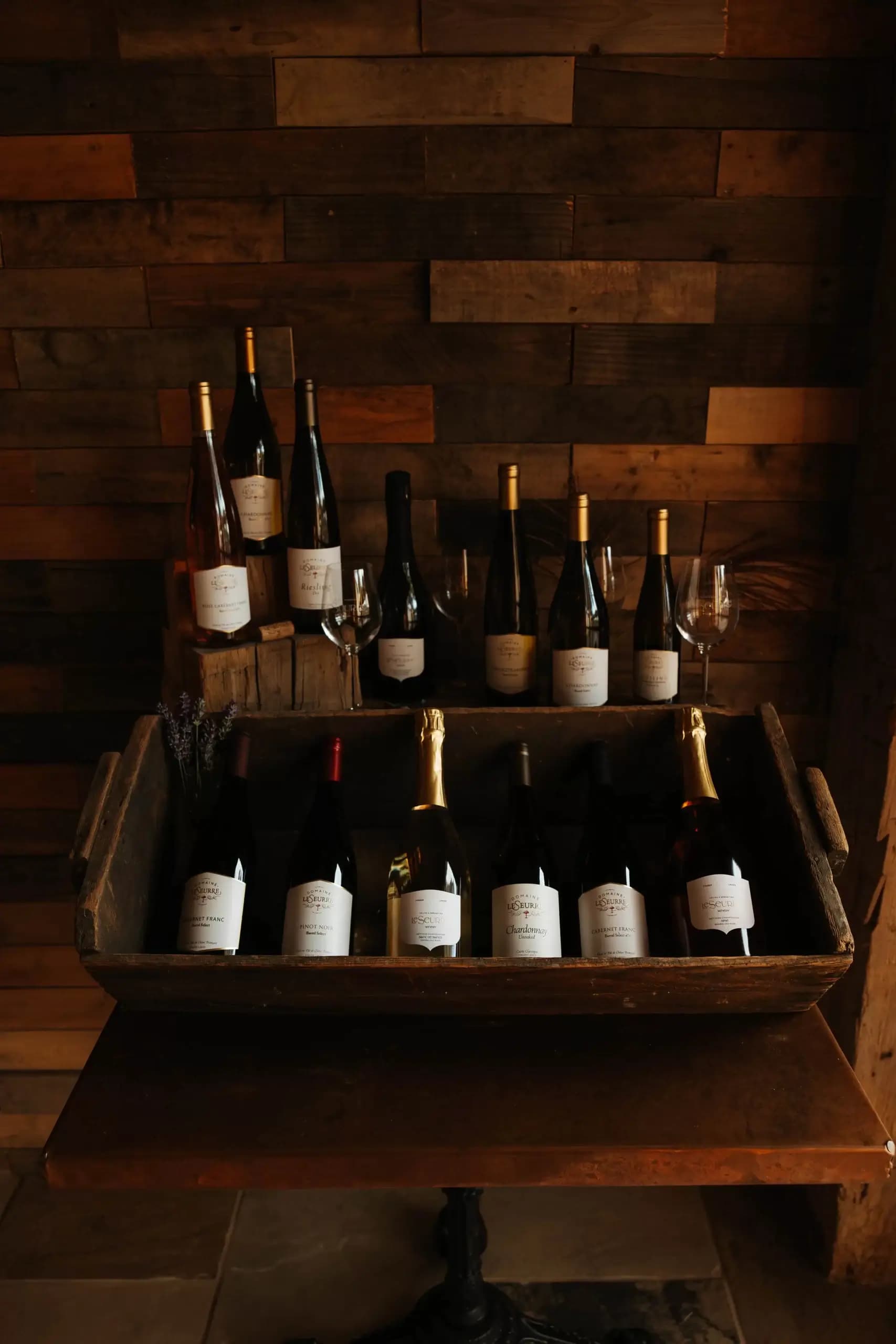 Wine shop — selection of Domaine LeSeurre wines