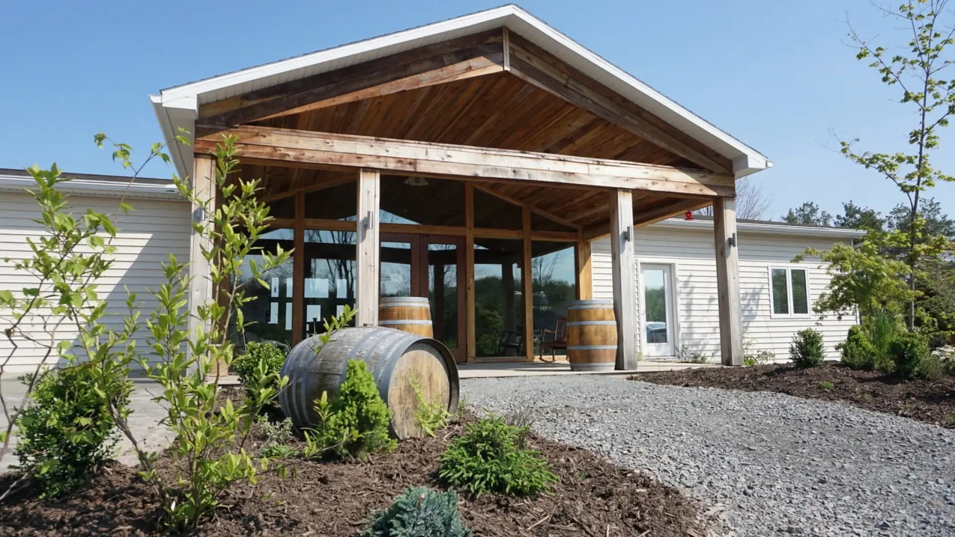 Inside the winery — rustic charm