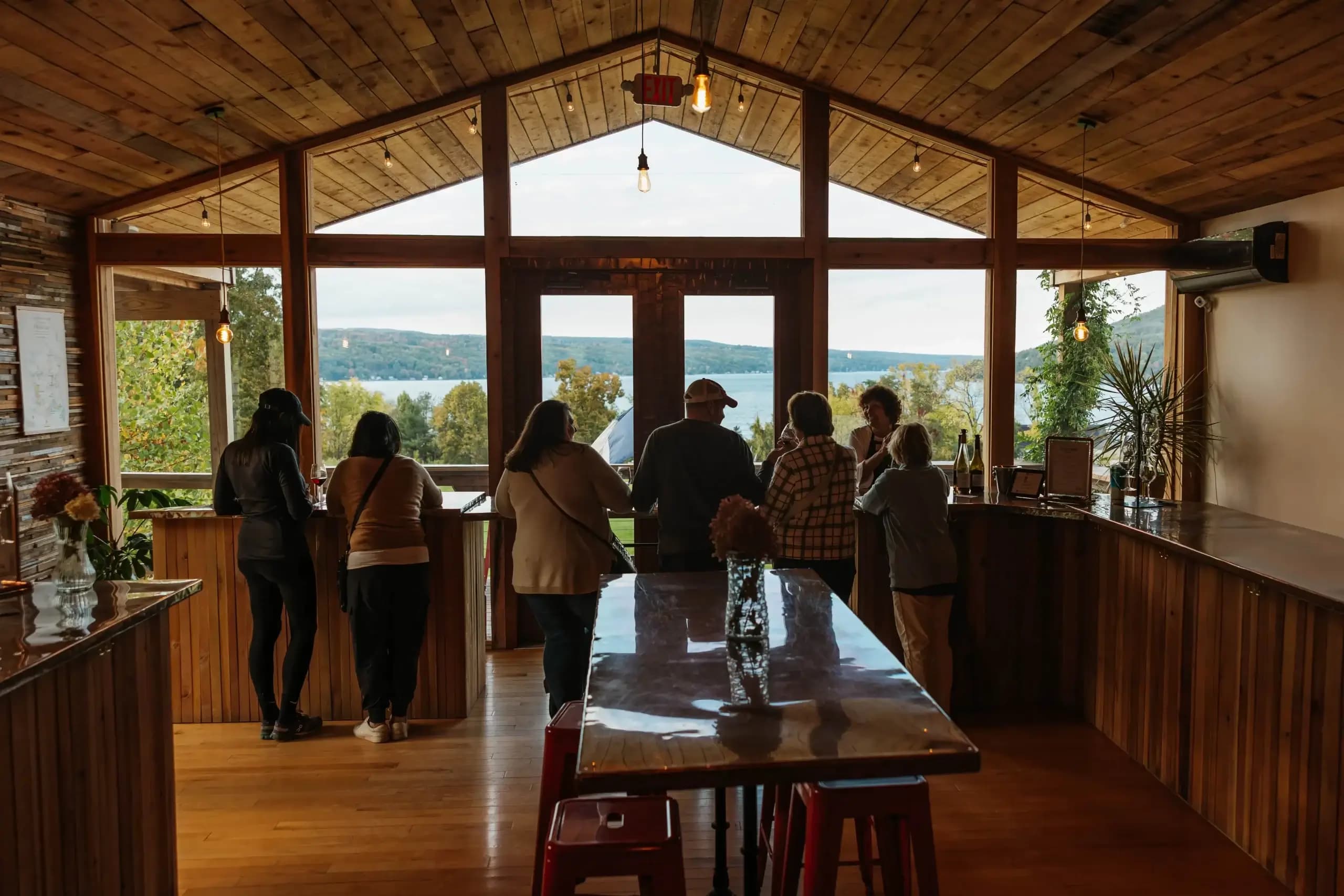 The tasting room at Domaine LeSeurre